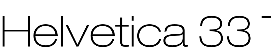 Helvetica 33 Thin Extended cкачати шрифт безкоштовно